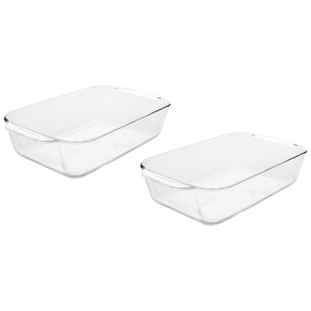 Pyrex 232-D 3-Quart Deep Glass Baking Dish (2-Pack)