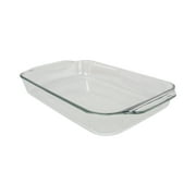 Pyrex 233 3-Qt Clear Glass Oblong Baking Casserole Dish - Made in USA