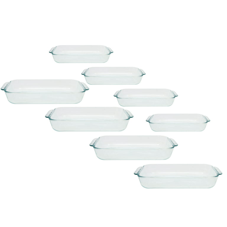 Pyrex 233 3qt Glass Baking Dishes (4 Pack)