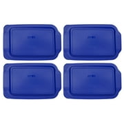 Pyrex 233-PC 3-Quart Lagoon Blue Baking Dish Lid (4-Pack) - Made in USA