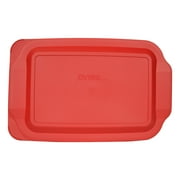 Pyrex 233-PC Red Rectangle Plastic Food Storage Replacement Lid