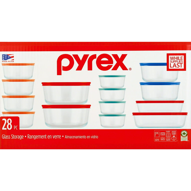 Pyrex Simply Store 28-Piece Glass Food Storage Set - Sam's Club