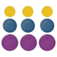thumbnail image 1 of Pyrex (3) 7200-PC Butter Yellow, (3) 7201-PC Blue Spruce, & (3) 7402-PC Thistle Food Storage Replacement Lids, 1 of 5