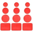 thumbnail image 1 of Pyrex (3) 7202-PC 1-Cup (3) 7200-PC 2-Cup, (3) 7201-PC 4-Cup, and (3) 7210-PC 3-Cup Red Replacement Lids, 1 of 5