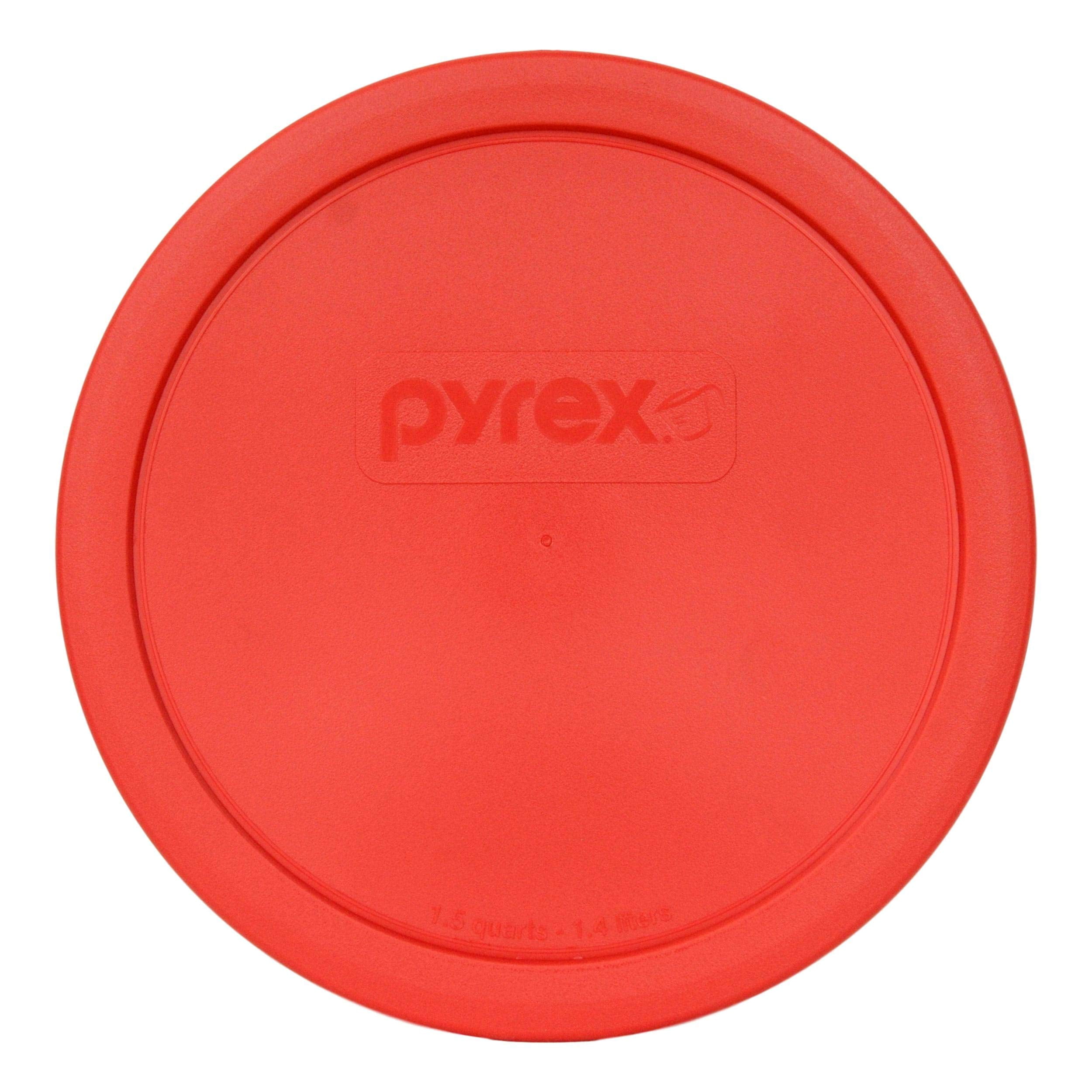 Pyrex 323PC Red Round Plastic Mixing Bowl Replacement Lid, Made in USA