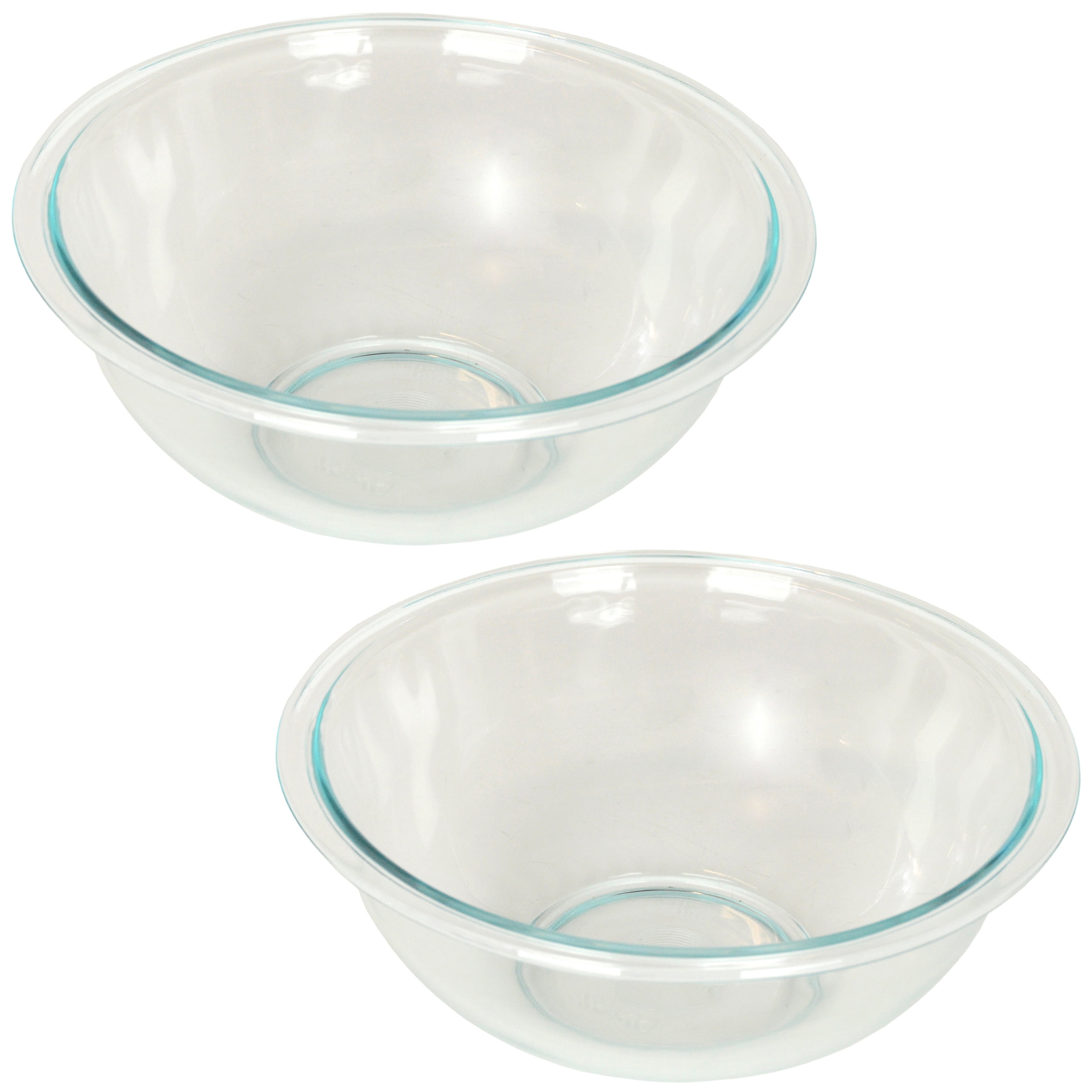 Pyrex Prep Set, 2.5 Quart Clear Glass Baking Mixing Bowl with Lid ...