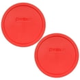 thumbnail image 1 of Pyrex 325-PC Red Plastic Round Plastic Replacement Lid Cover (2-Pack), 1 of 2