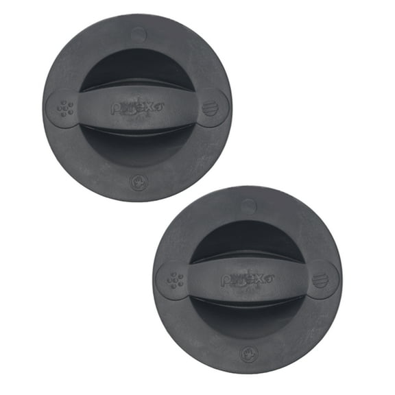 Pyrex 516-RRD-PC 2-Cup Black Measuring Cup Replacement Lid Cover (2-Pack)