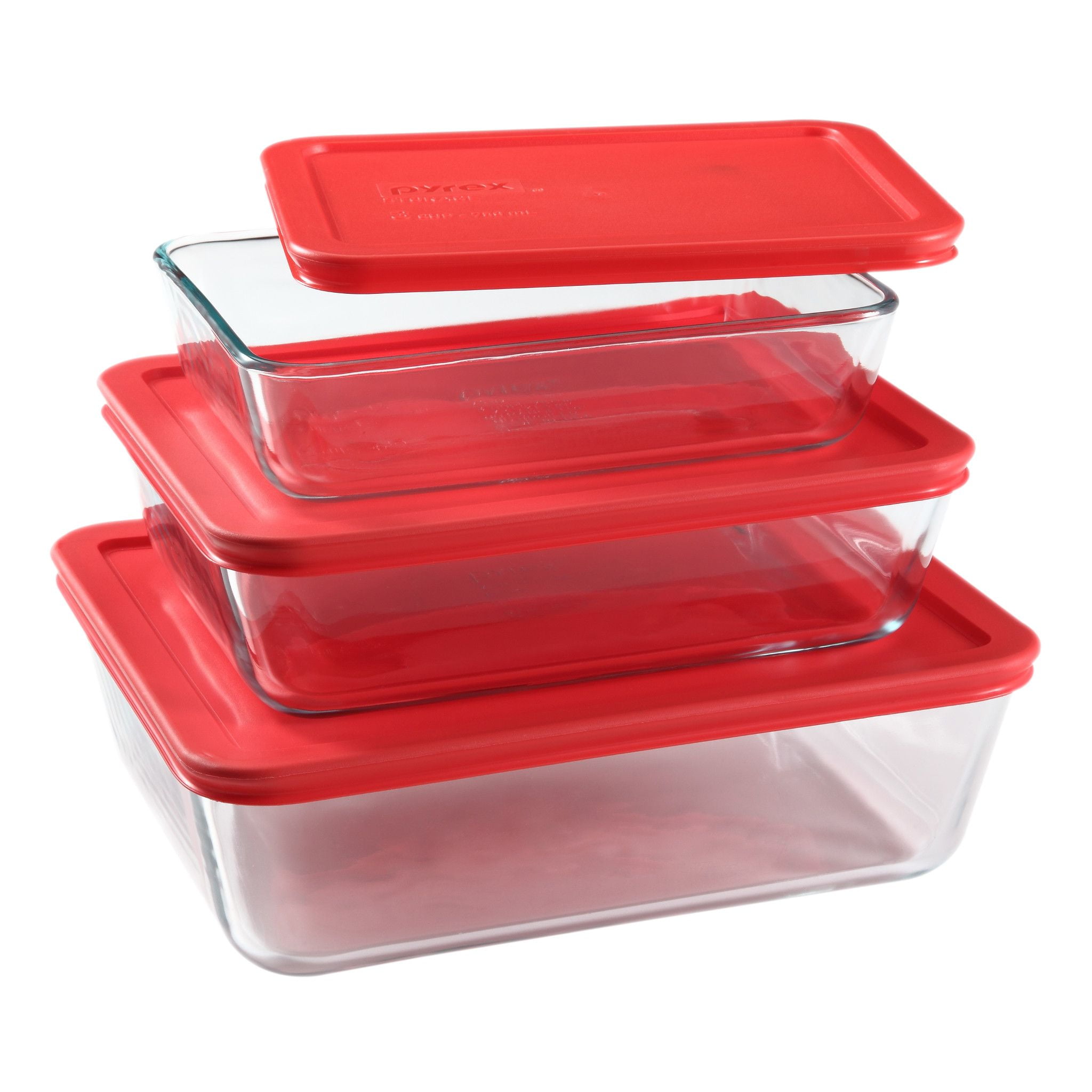 Pyrex 1-cup Storage Containers (Pack of 6) - Total 12-Piece Value Pack