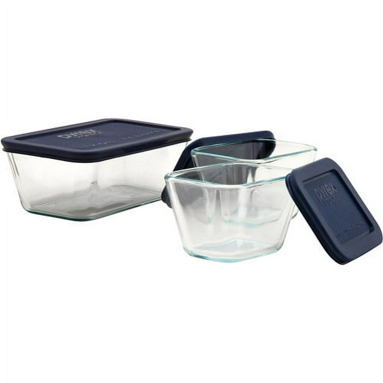 Pyrex Storage Plus 6-pc. Rectangular Glass Food Storage Set