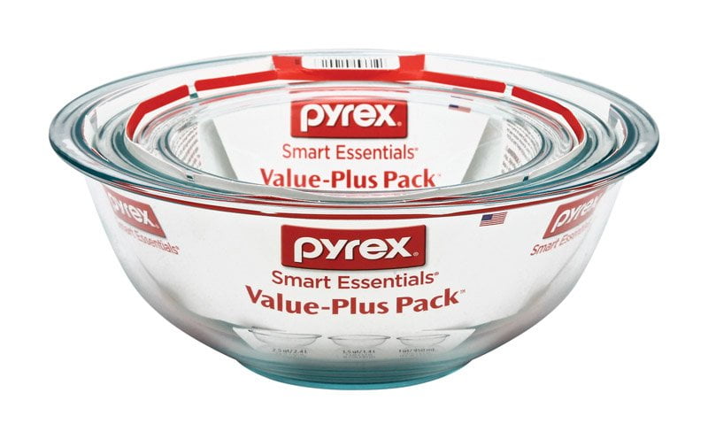 Pyrex 3-piece Mixing Bowl Set