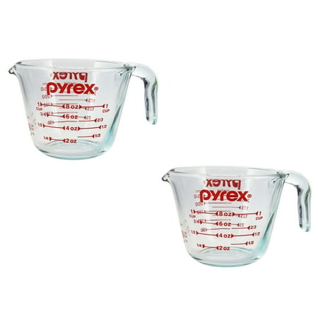 Pyrex 6001074 1 Cup Glass Measuring Cup (2-Pack)
