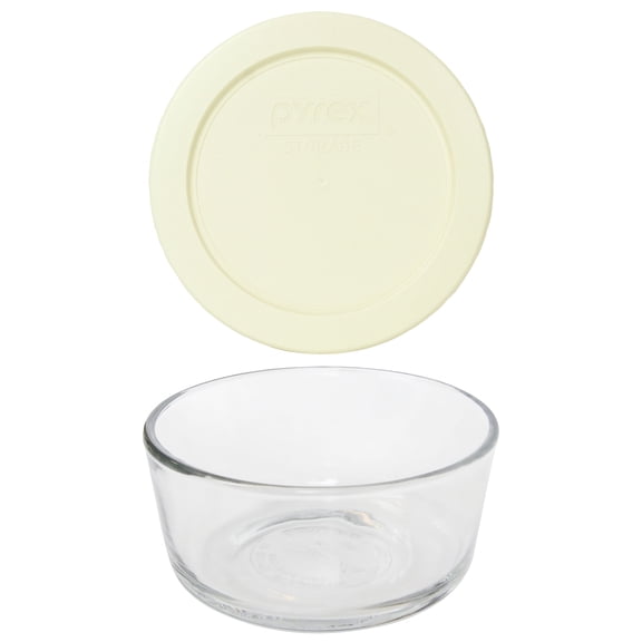 Pyrex 7200 2-Cup Glass Bowl & 7200-PC Sour Cream Lid
