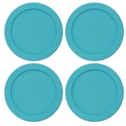 Pyrex 7200-PC 2 Cup Aqua Blue Lid (4-Pack)