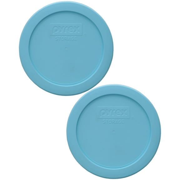 Pyrex 7200-PC 2-Cup Splash Blue Replacement Food Storage Lid - 2-Pack