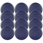 Pyrex 7200-PC Round Blue Replacement Plastic Lid Cover (12-Pack) for Pyrex 7200 2-Cup Bowl (Sold Separately)