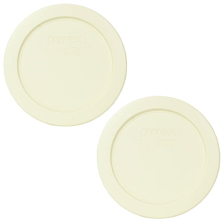Pyrex 7200-PC Sour Cream Round Plastic Storage Replacement Lid Cover (2-Pack)