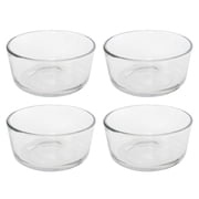 Pyrex 7200 Simply Store 2-Cup Round Clear Glass Food Storage Bowl 4-Pack