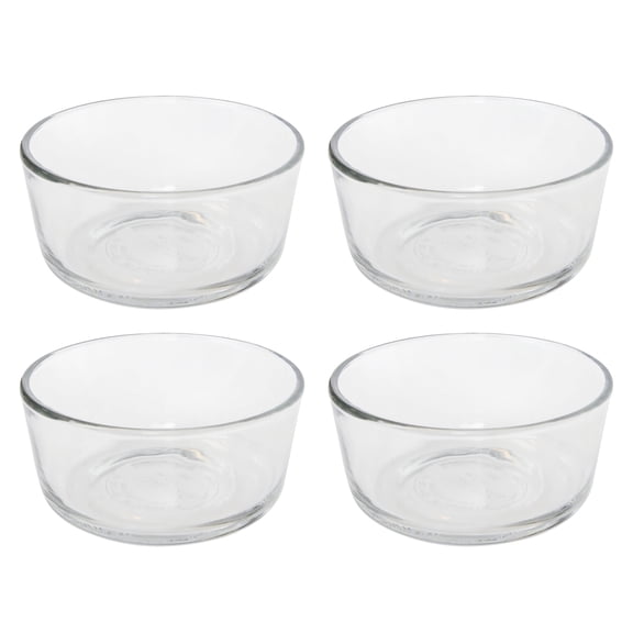 Pyrex 7200 2-Cup Glass Food Storage Bowl (4-Pack)