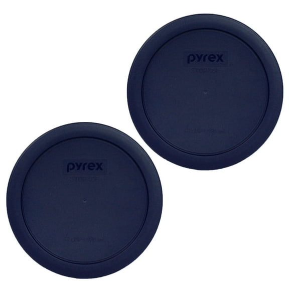Pyrex 7201-PC Blue Plastic Food Storage Replacement Lid Cover (2-Pack)