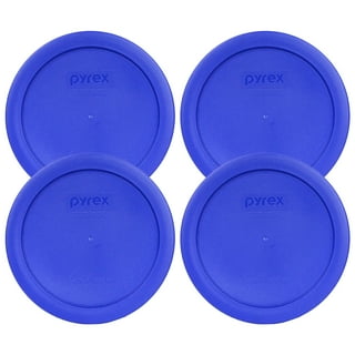 Pyrex (1) 7201 4-Cup Glass Bowl & (1) 7201-PC Sapphire Blue Lid