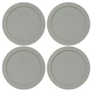 Pyrex 7201-PC Jet Gray Plastic Storage Replacement Lid Cover (4-Pack)