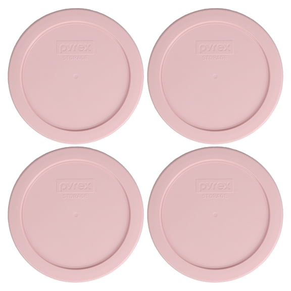 Pyrex 7201-PC Nouveau Pink 4-Cup Food Storage Replacement Lid (4-Pack)
