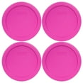 thumbnail image 1 of Pyrex 7201-PC Pink Plastic Food Storage Replacement Lid Cover (4-Pack), 1 of 2