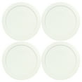 thumbnail image 1 of Pyrex 7201-PC White Round Plastic Replacement Lid Cover (4-Pack), 1 of 2