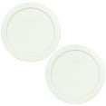thumbnail image 1 of Pyrex 7201-PC White Round Plastic Storage Replacement Lid Cover (2-Pack), 1 of 2