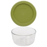 Pyrex 7202 1-Cup Glass Bowl & Olive Green Lid