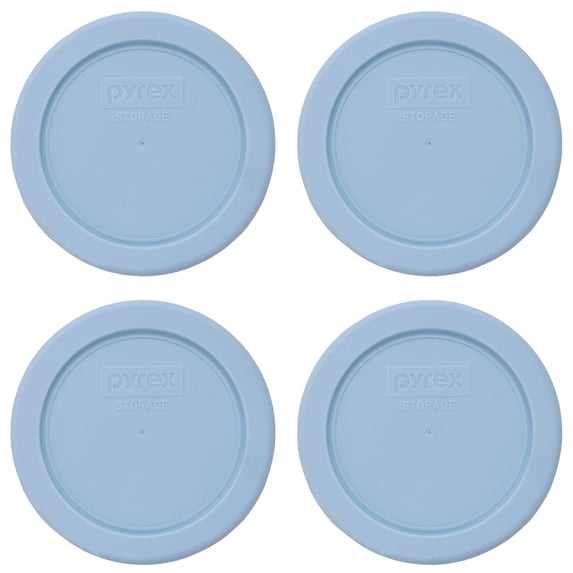 Pyrex, 1 Cup Crystal Blue Lid, 7202-PC 4-Pack Food Storage - Walmart.com