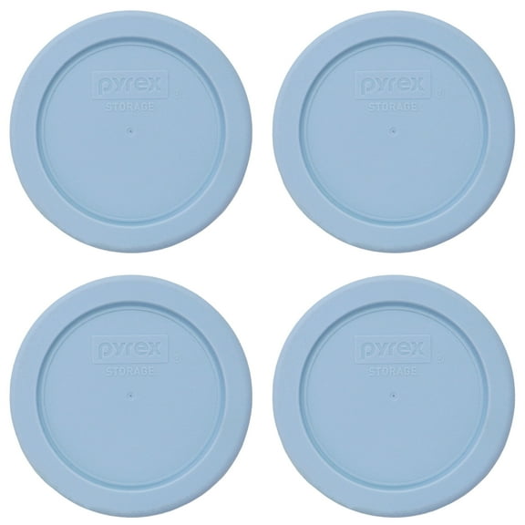 Pyrex 7202-PC 1 Cup Crystal Blue Lid (4-Pack)