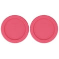 thumbnail image 1 of Pyrex 7202-PC 1-Cup Electric Pink Food Storage Replacement Lid (2-Pack), 1 of 3