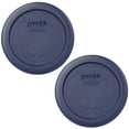 thumbnail image 1 of Pyrex 7202-PC Dark Blue Round Plastic Replacement Storage Lid Cover (2-Pack), 1 of 6