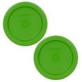 thumbnail image 1 of Pyrex 7202-PC Lawn Green Food Storage Plastic Replacement Lid Cover (2-Pack), 1 of 2