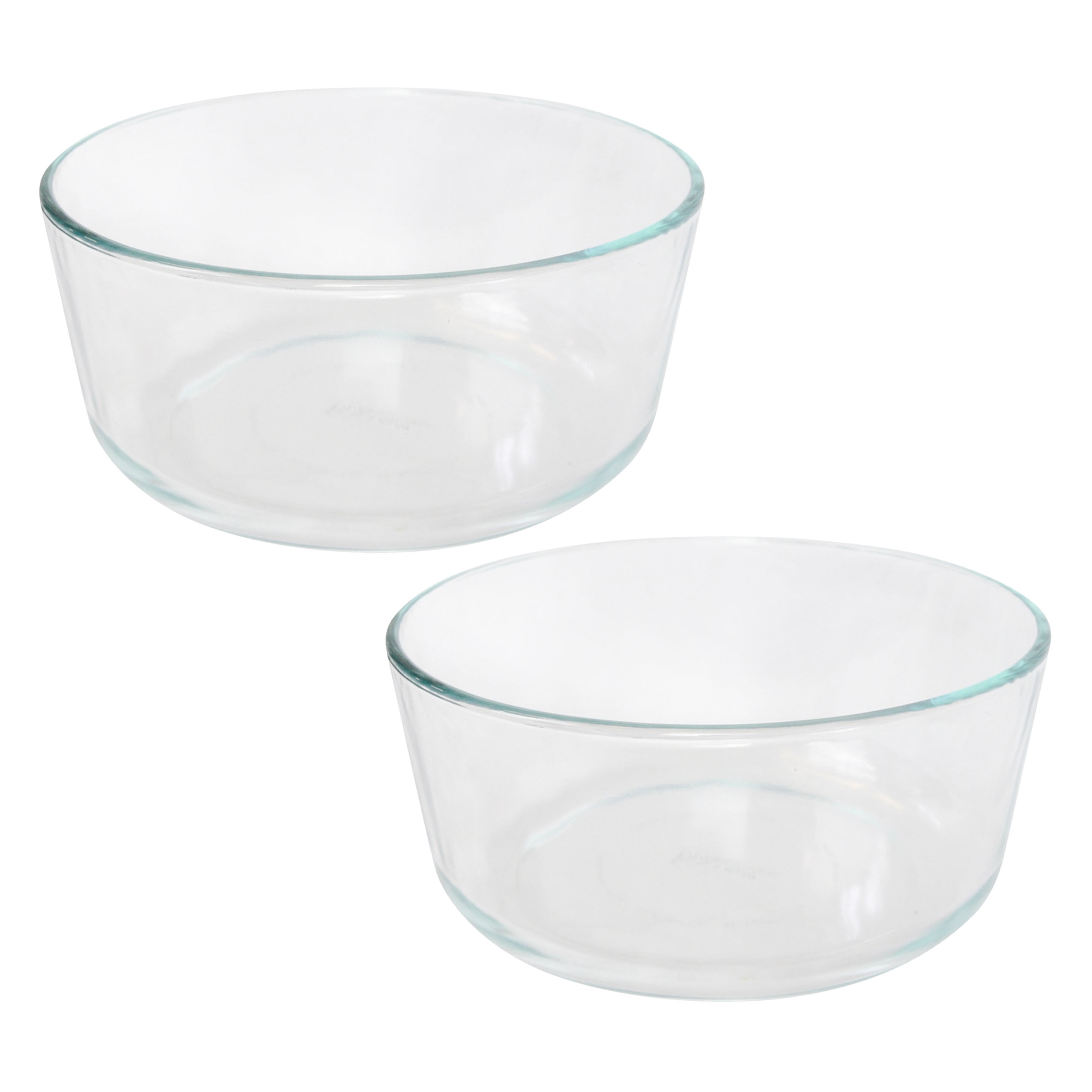 Pyrex 7212 11-Cup Glass Food Storage Dish and 7212-PC Berry Pink Lid Cover (2-Pack)