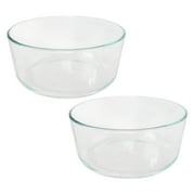 Pyrex 7203 Simply Store 7-Cup Round Clear Glass Food Storage Bowl 2-Pack