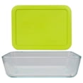 thumbnail image 1 of Pyrex (1) 7210 3-cup Glass Dish & (1) 7210-PC Green Edamame Lid, 1 of 7