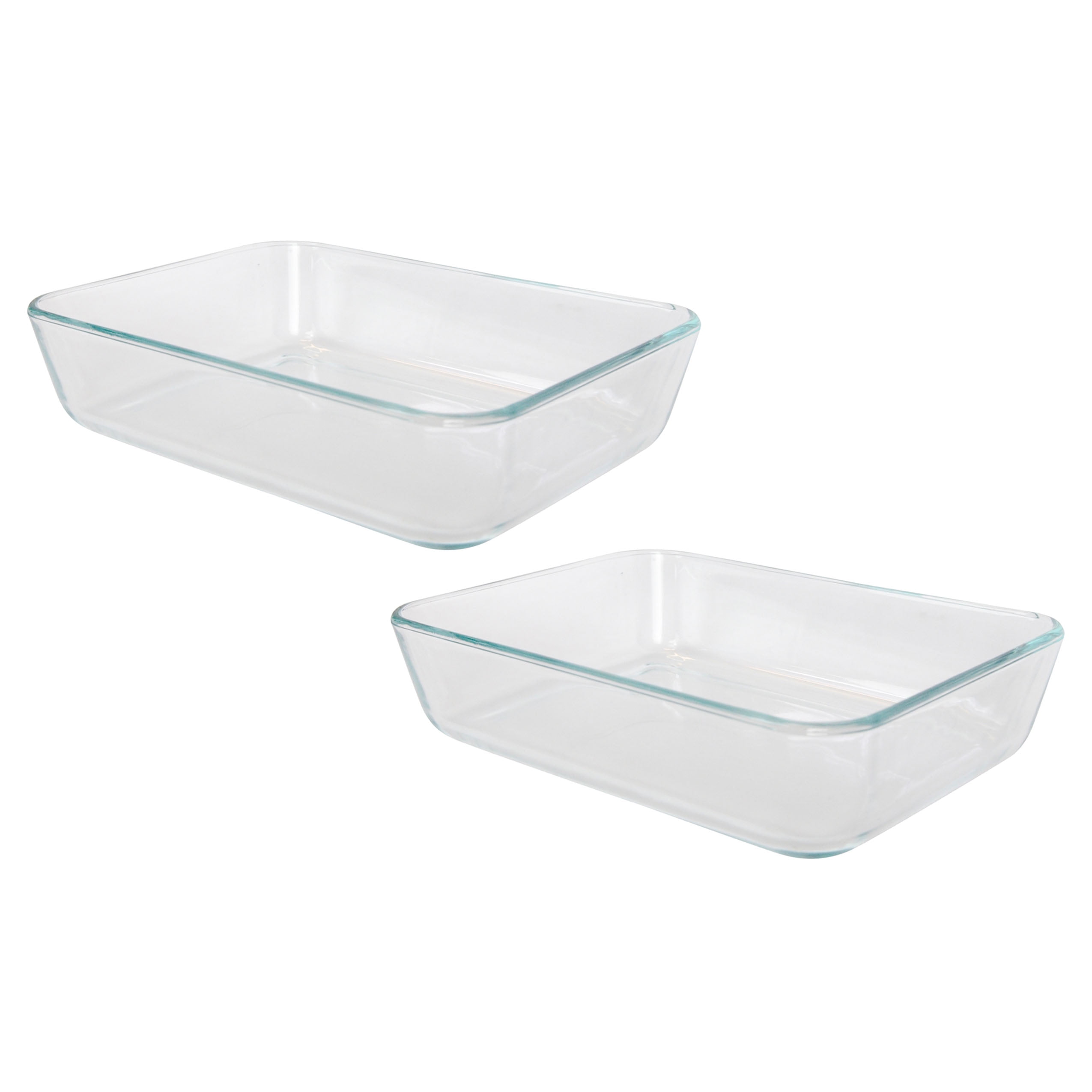 Pyrex 7202 2 Cup Clear Glass Bowl with 7202-PC Turquoise Plastic Lid, Made  in USA - 2 Pack Made in the USA