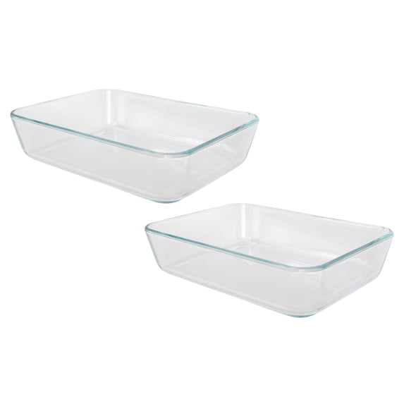 Pyrex, Baking and Storage Dish, 3-Cup Rectangle, 2-Pack - Walmart.com