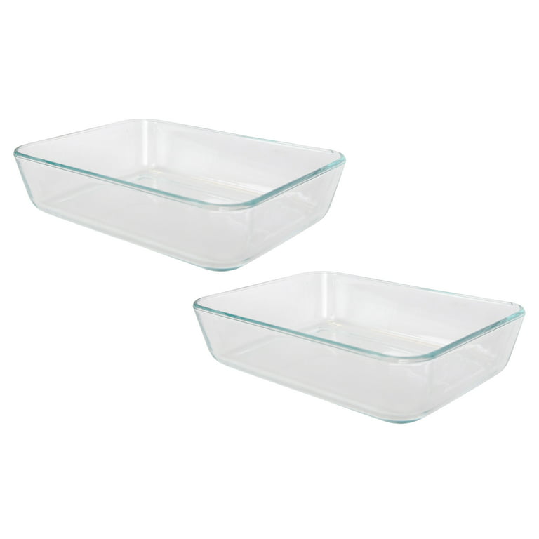 Pyrex 7210 3-Cup Rectangle Clear Glass Baking and Storage Dish