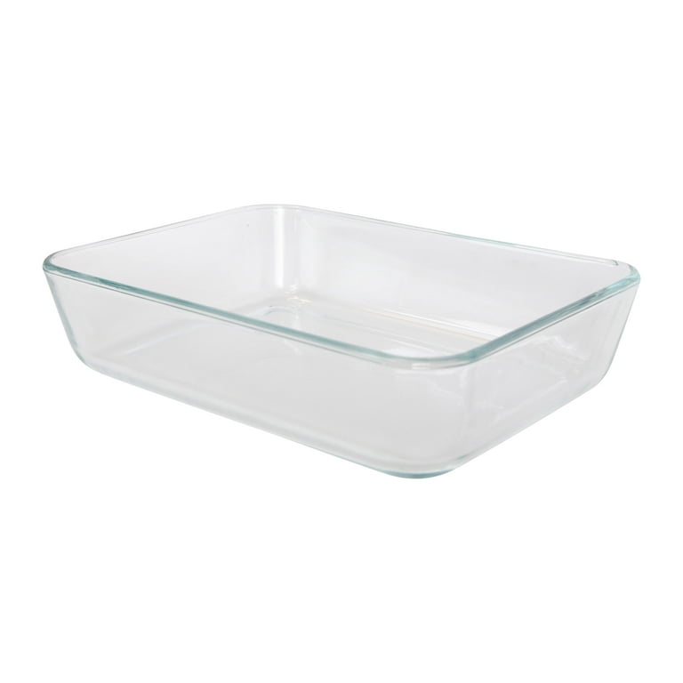 Pyrex 7210 3-Cup Rectangle Clear Glass Baking and Storage Dish