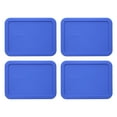 thumbnail image 1 of Pyrex 7210-PC 3 Cup Amparo Blue Lids (4-Pack), 1 of 7