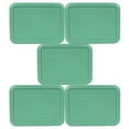 thumbnail image 1 of Pyrex 7210-PC Light Green Rectangle Plastic Food Storage Replacement Lid (5-Pack), 1 of 3
