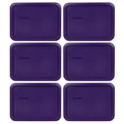 Pyrex 7210-PC 3-Cup Plum Purple BPA-free Plastic Lid (6-Pack)