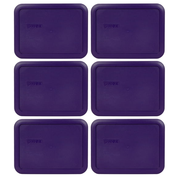 Pyrex 7210-PC 3-Cup Plum Purple BPA-free Plastic Lid (6-Pack)