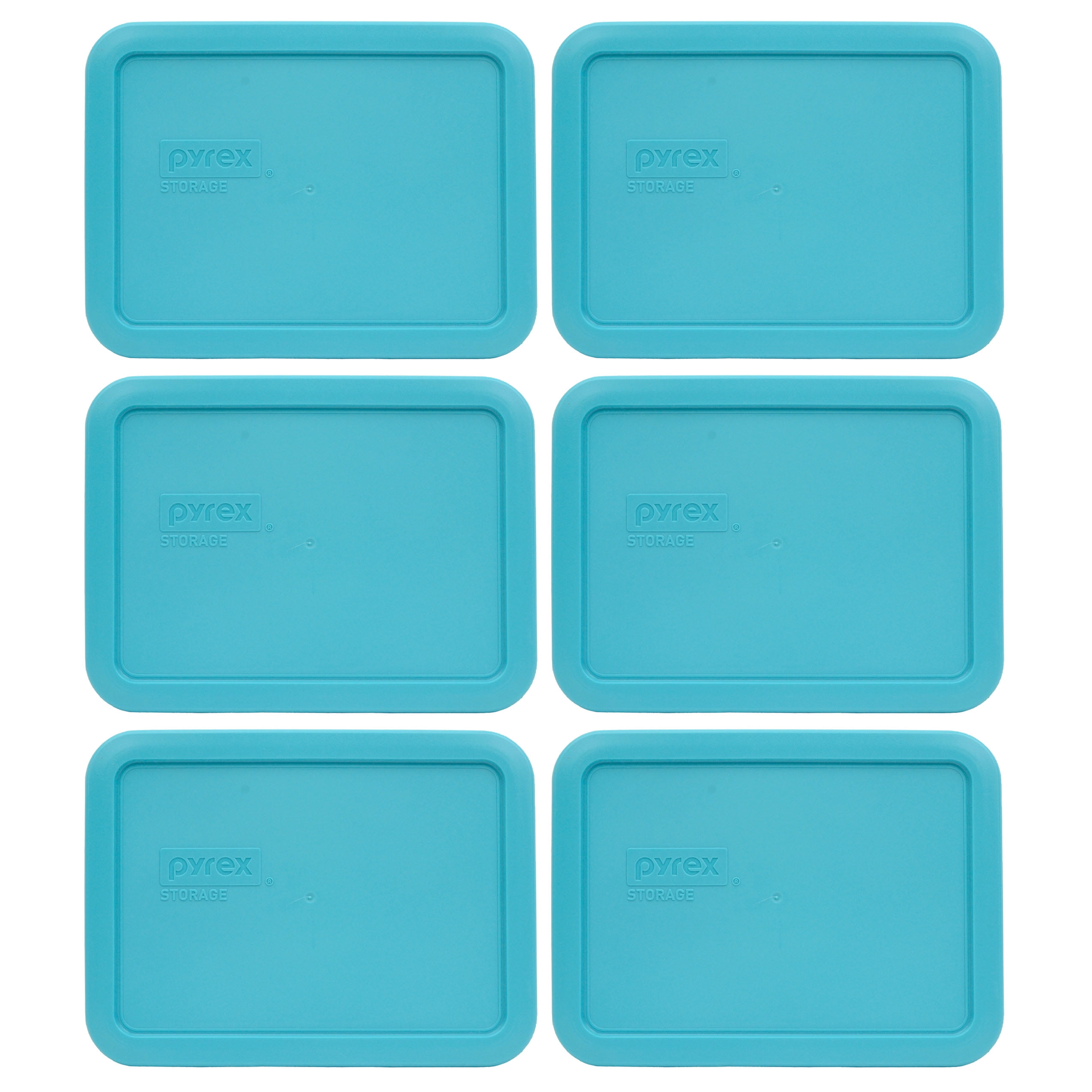 Pyrex 7210PC Surf Blue Storage Rectangle Plastic Replacement Lid Cover