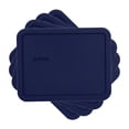 thumbnail image 1 of Pyrex 7211-PC Blue Rectangle Plastic Storage Replacement Lid Cover (4-Pack), 1 of 2