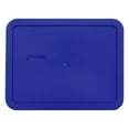 thumbnail image 1 of Pyrex  7211-PC Cobalt Blue Rectangle Plastic Storage Replacement Lid Cover, 1 of 2